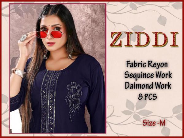 Golden Ziddi vol 1 Rayon Exclusive Designer Kurti Collection